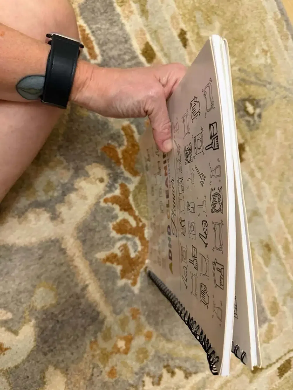 ADHD Cleaning Planner Spiral-Bound Household Schedule and Checklist Notebook